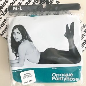 American Apparel Opaque Pantyhose TEAL
